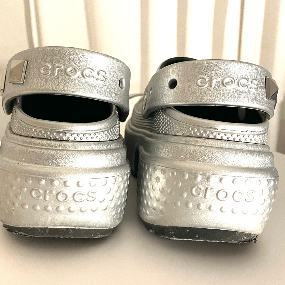 Crocs Stomp Clog Metallic Silver l. - Picture 14 of 17